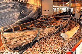 Txalupa baten aztarna Red Bay museoan