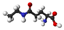 skeletal formula of L-theanine