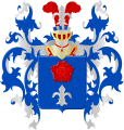 Heraldische en herkenbare uitvoering (De Wendt) van hetzelfde wapen. Klaar voor de strijd.