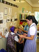 Schmiedeleut Hutterites at school