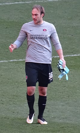 Dmitrović in 2015 als speler van Charlton Athletic