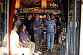 French supporters gathering before the match.