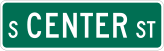 Street name sign, MUTCD D-3