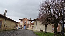 The town hall in Plagnole