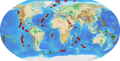 Hydrothermal vents map