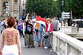 French supporters roaming the streets