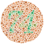 Värisokeuden seulontaan käytettävä Ishiharan testi