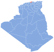 Carte d'Algérie (Wilaya de Boumerdès)