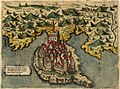 Image 21Map of Ulcinj in 1573 by Simon Pinargenti (from Albanian piracy)