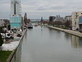 Le canal Saint-Denis vu d'Aubervilliers au pont de Stains