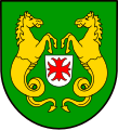 Wappen von Schillingen (Rheinland-Pfalz) mit Drachenschwanzrossen