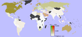 Energieverbruik per capita per land in 2001.