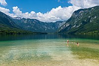 Při Bohinjskim jězorje w Słowjenskej