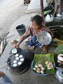 Penjual serabi di Lombok