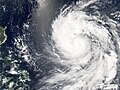 Typhoon Ewiniar on July 4, 2006