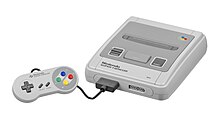 Photo of a Super Famicom console