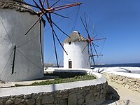 Les moulins de Mykonos.