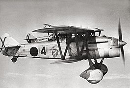 Deux Fiat C.R.32 italiens pendant la guerre d'Espagne, 1937.