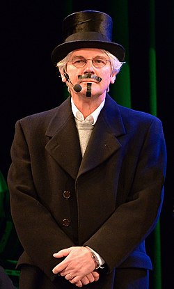 Bengt Järnblad under ett framträdande på Strindbergsårets sista dag, den 20 januari 2013 i Kulturhuset i Stockholm.