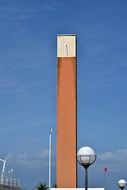 Meridiana sulla spiaggia di Cattolica, Italia