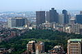 Boston Common parkı Prudential Kulesi'nden