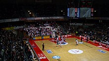 Match de Pro A au Colisée de Chalon-sur-Saône, entre l'Elan Chalon et Clermont (en 2008)