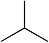 Structuurformule van methylpropaan