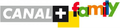 Ancien logo de Canal+ Family du 20 octobre 2007 au 20 août 2009.