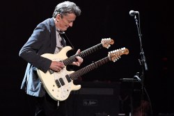 LAS VEGAS, NEVADA - SEPTEMBER 27:  Guitarist Steuart Smith performs with the Eagles at MGM Grand Garden Arena on September 27, 2019 in Las Vegas, Nevada.  (Photo by Ethan Miller/Getty Images)