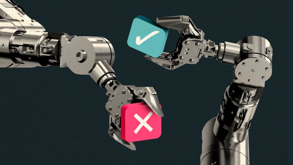 Robotic arms carrying social media likes