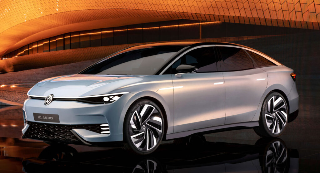 2023 Volkswagen ID. Aero Luxury Electric Sedan Concept Is VW’s Tesla Model 3, Has 385-Mile Range