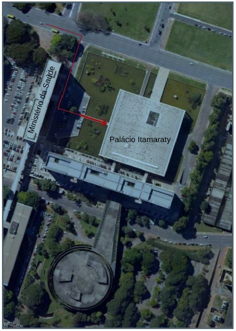 Map of Itamaraty Palace