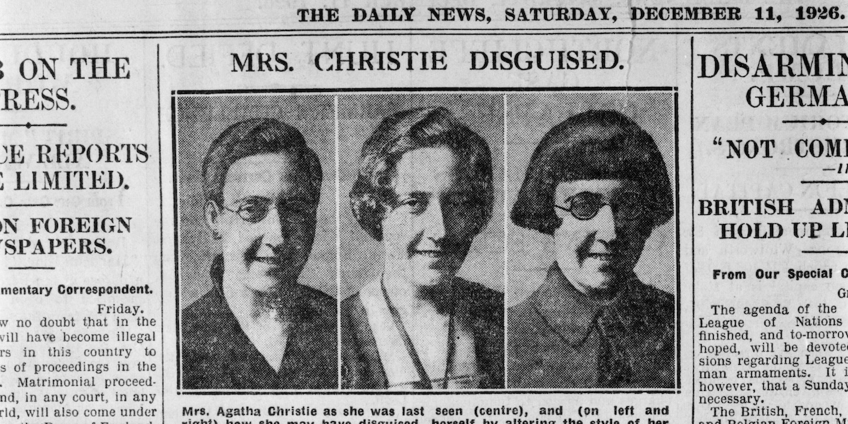 Quella volta che scomparve Agatha Christie