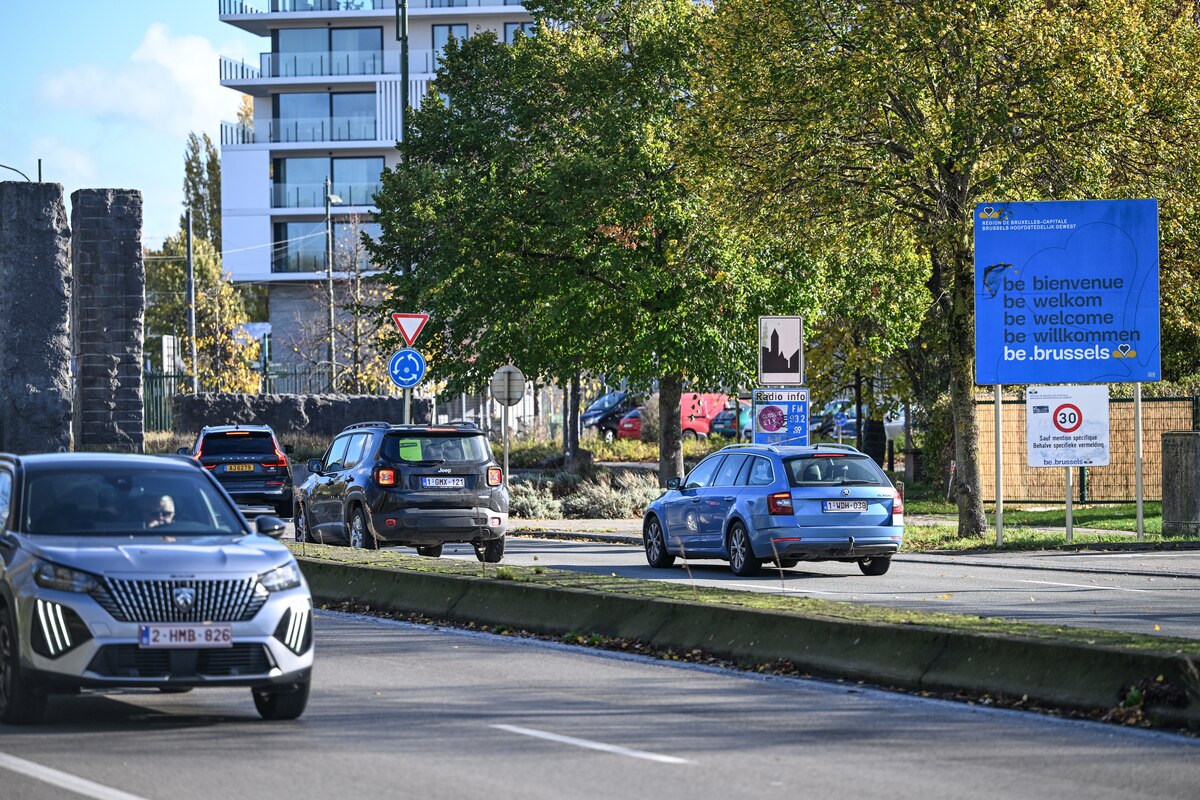 Circulation a l'entree de Bruxelles