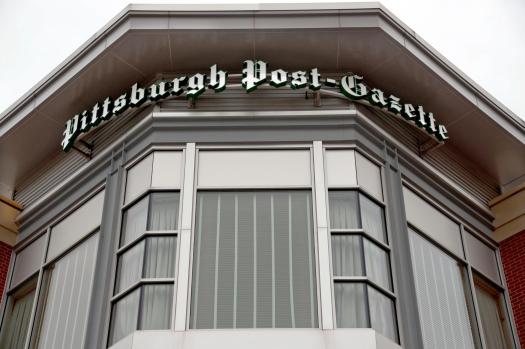 Pittsburgh_Post_Gazette_Closing_64664-1 FILE – A sign on a building marks the offices of the Pittsburgh Post-Gazette, Feb. 14, 2019, in Pittsburgh. (AP Photo/Keith Srakocic, File)
