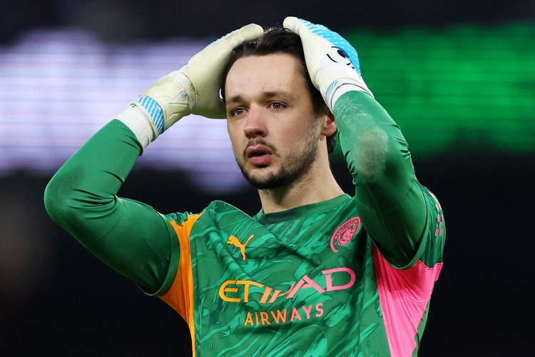 James Trafford of Manchester City reacting during the Emirates FA Cup Third Round match.
